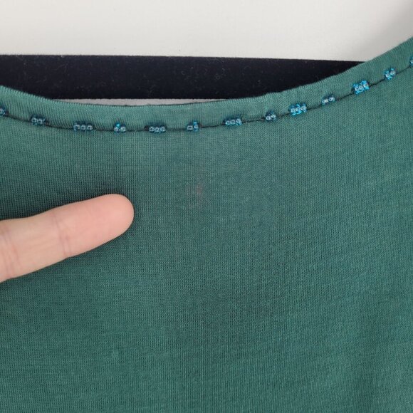 Studio X womens large hand made black embroidered sequin beaded boho dress - Picture 8 of 10